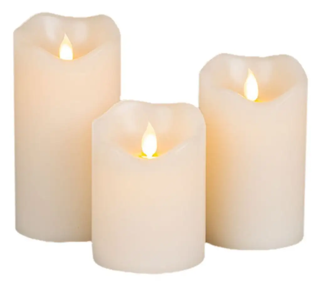 Gerson 42543 Motion Flameless Pillar Candle