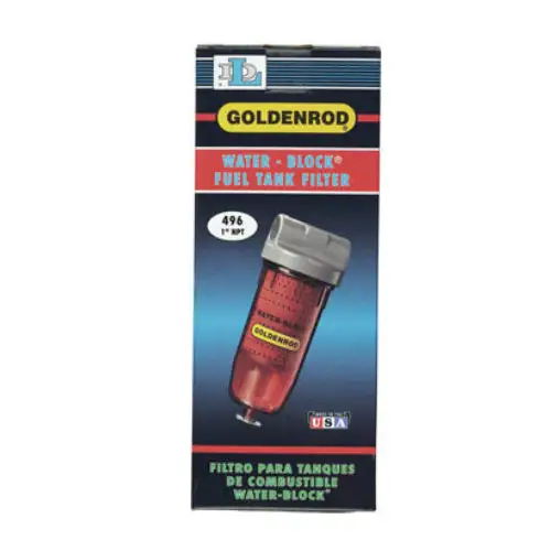 Goldenrod 496 Water Block Fuel Tank Filter