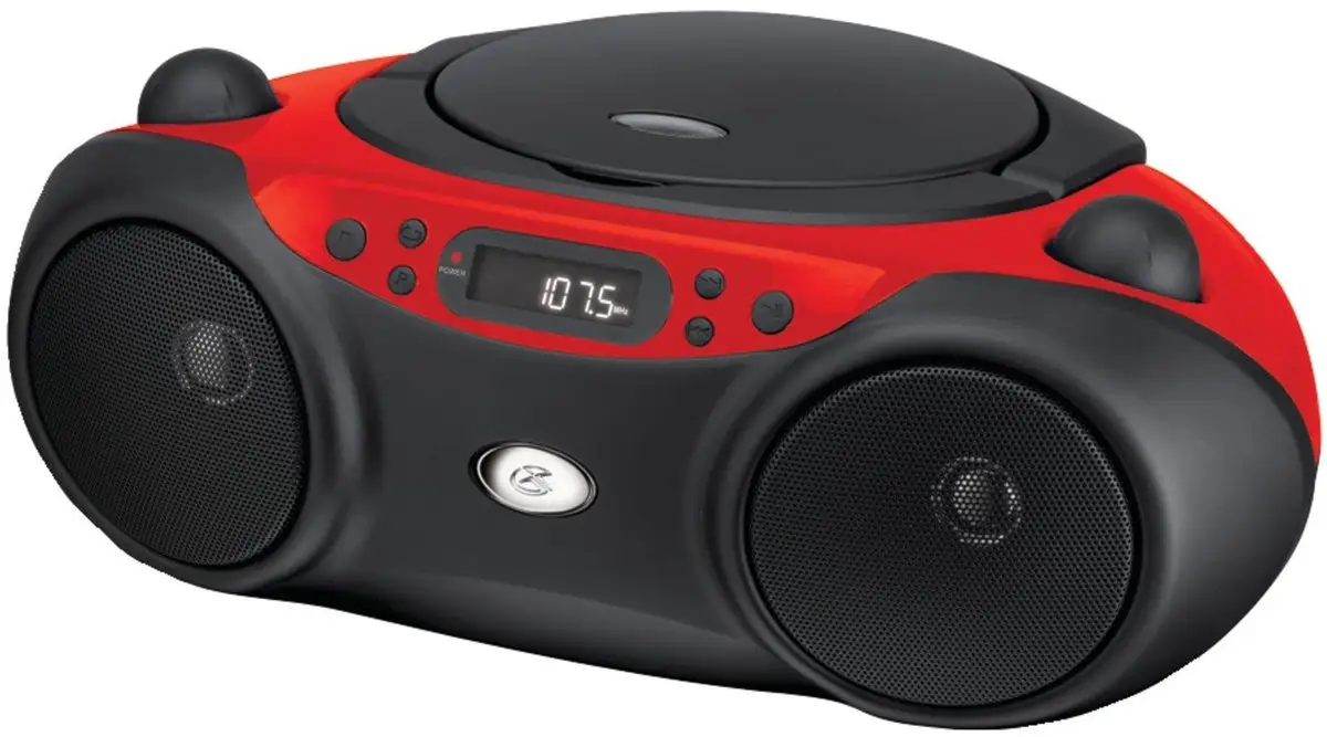 GPX BC232R Boom Box AM/FM/CD Player