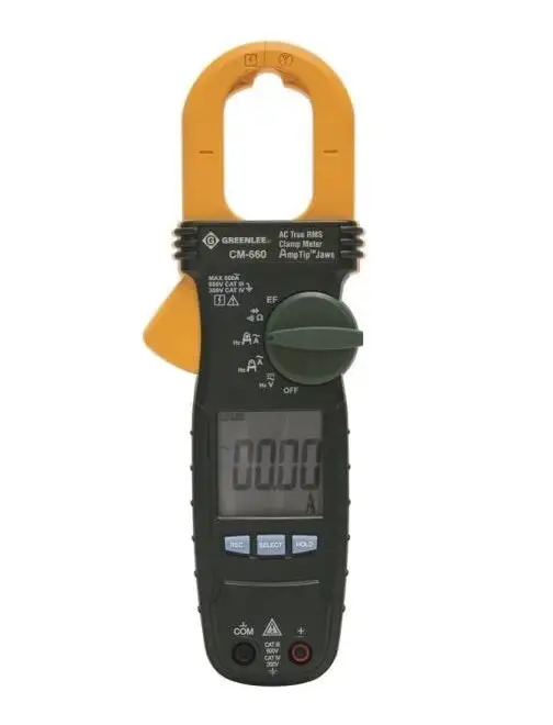 Greenlee CM660AC Calibrated True-RMS Voltage Clamp Meter