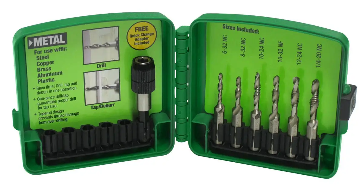 Greenlee DTAPKIT Combination Drill and Tap Bit Set