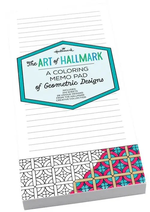 Hallmark 1SHO3155 The Art of Hallmark Geometric Memo Pad