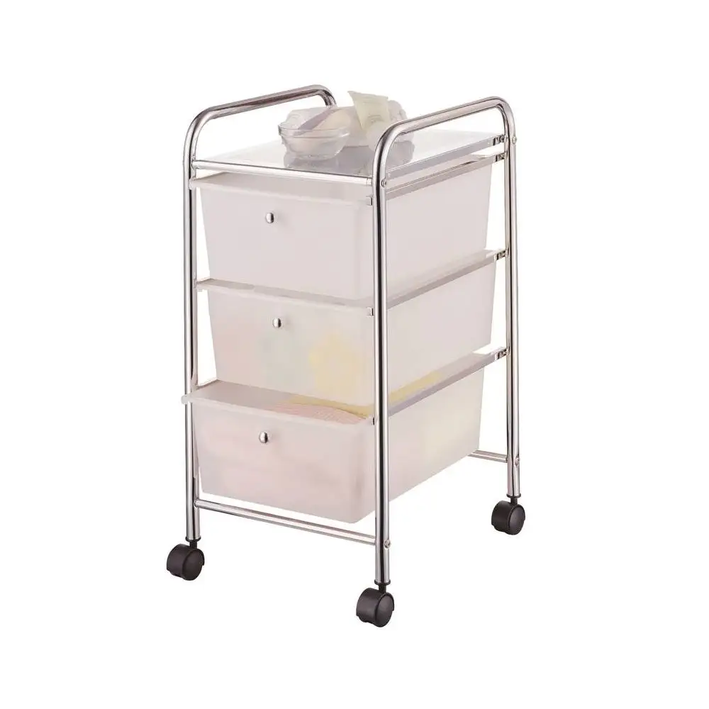 Simple Spaces G003-CH Three Drawer Storage Cart