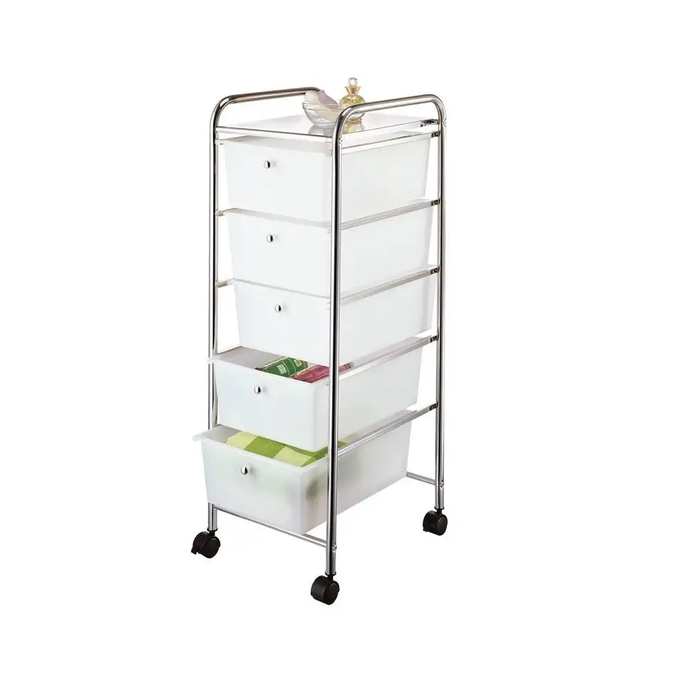 Simple Spaces G005-CH Five Drawer Storage Cart