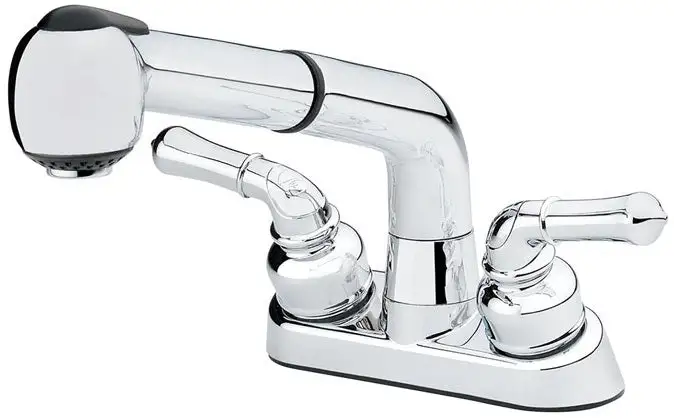 Homewerks 3311-U525 2 Handles Pull Out Kitchen Faucet