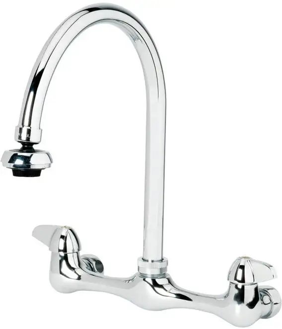 Homewerks Worldwide 3190-40-CH-BC-Z Two Handle Wall Mount Kitchen Faucet