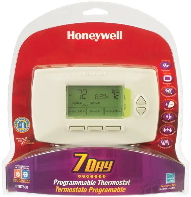 Honeywell RTH7500D1049/E1 Digital Programmable Thermostat