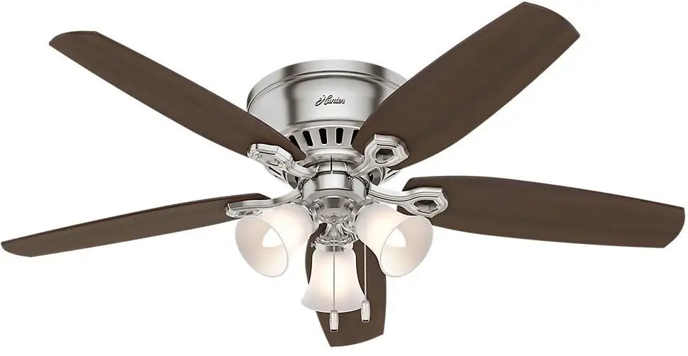 Hunter Fan 53328 Builder Low Profile Ceiling Fan with Light