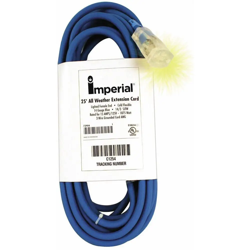 Imperial 73907 Heavy-Duty All-Weather Extension Cord