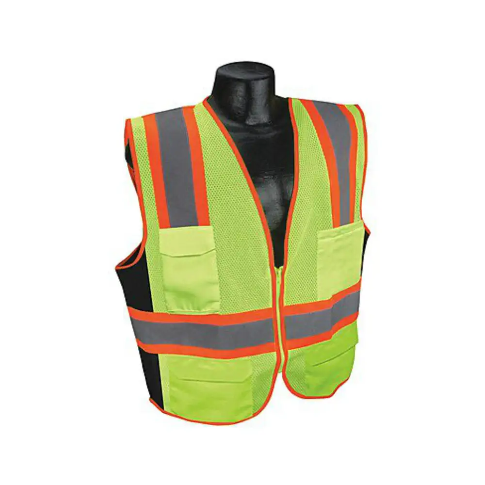 Imperial 928009 Yellow/Green with Silver Stripe Traffic Vest