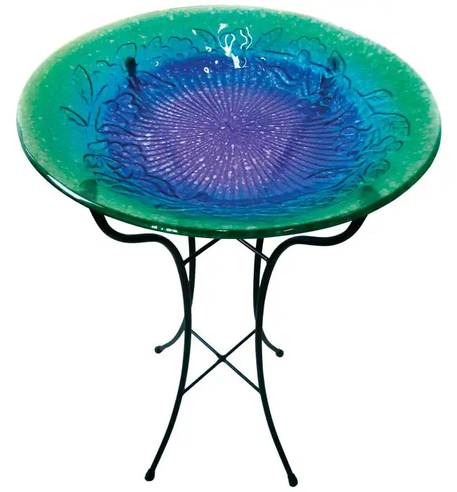 Infinity 14LG051201B Fusion Glass Bird Bath