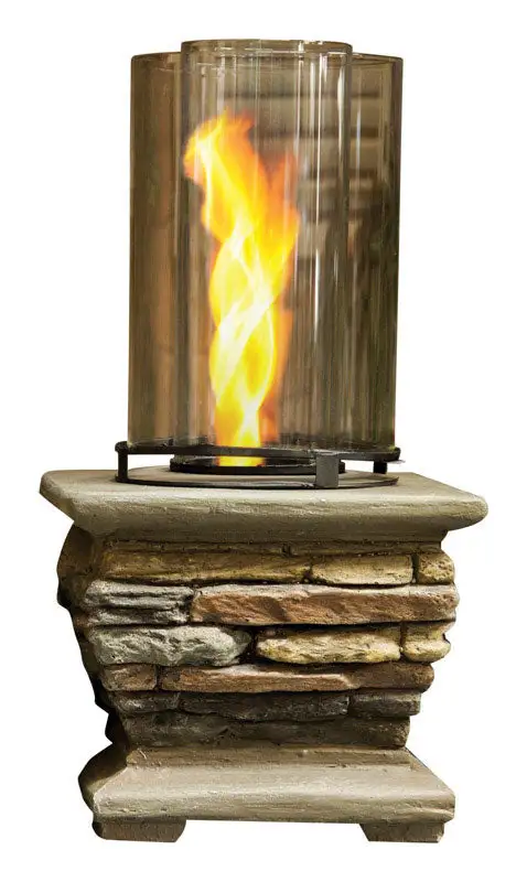 Infinity 69831 Cement Pillar Tabletop Vortex Gel Burner