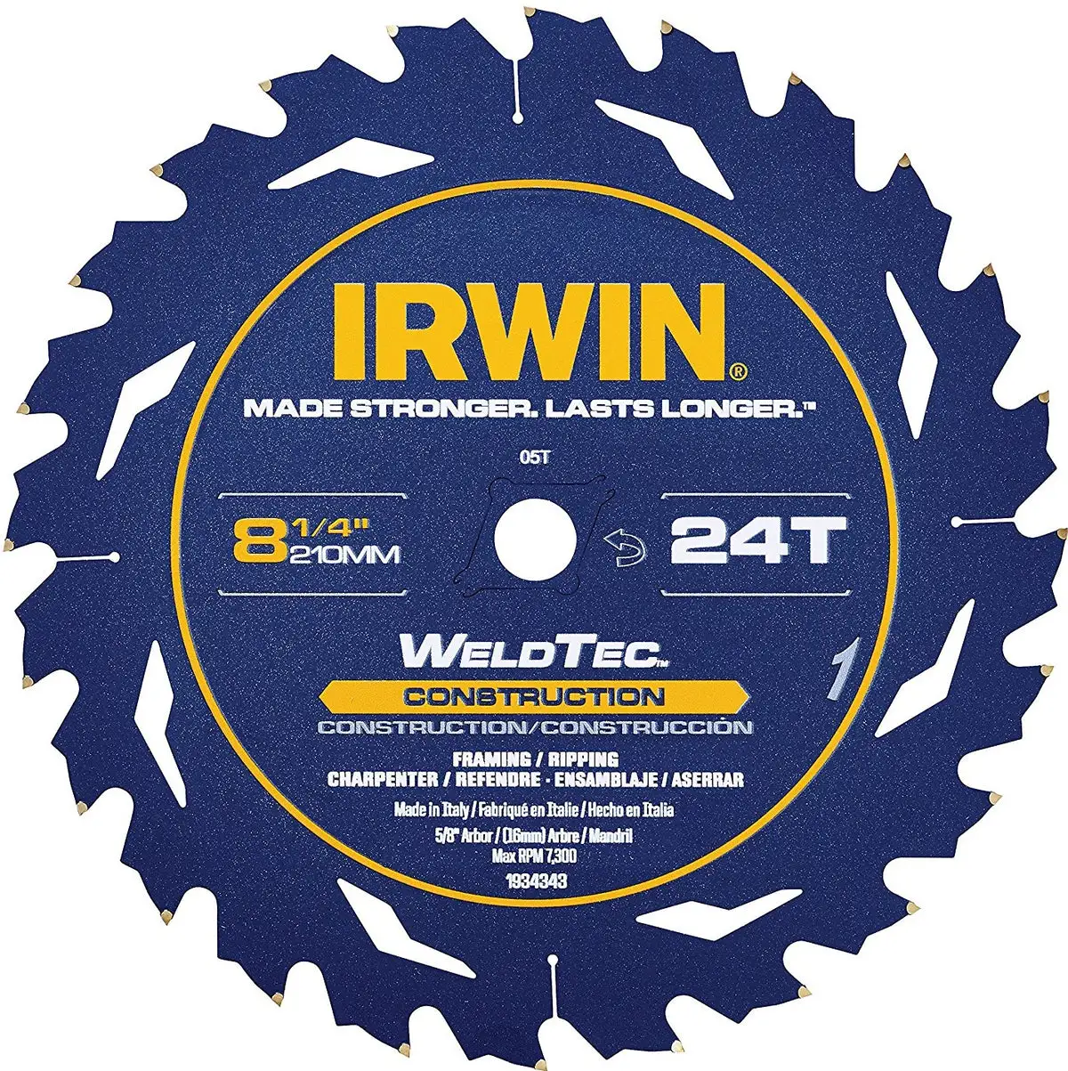 Irwin 1934343 Circular Saw Blade