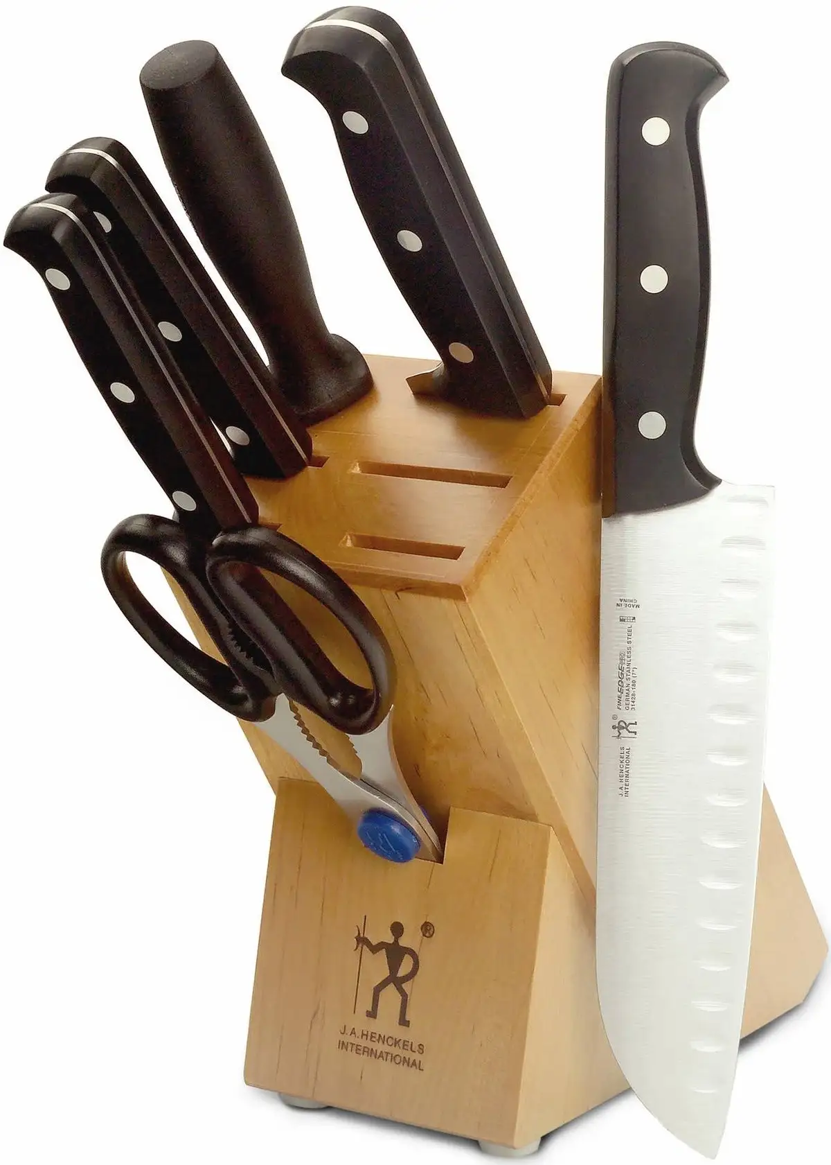 J. A.Henckels 35340-000 Fine Edge Pro 7-Piece Knife Set With Block