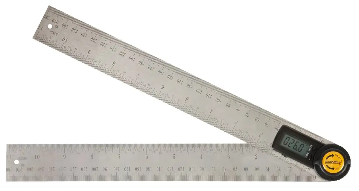 Johnson 1888-1100 11" Digital Angle Locator and Ruler