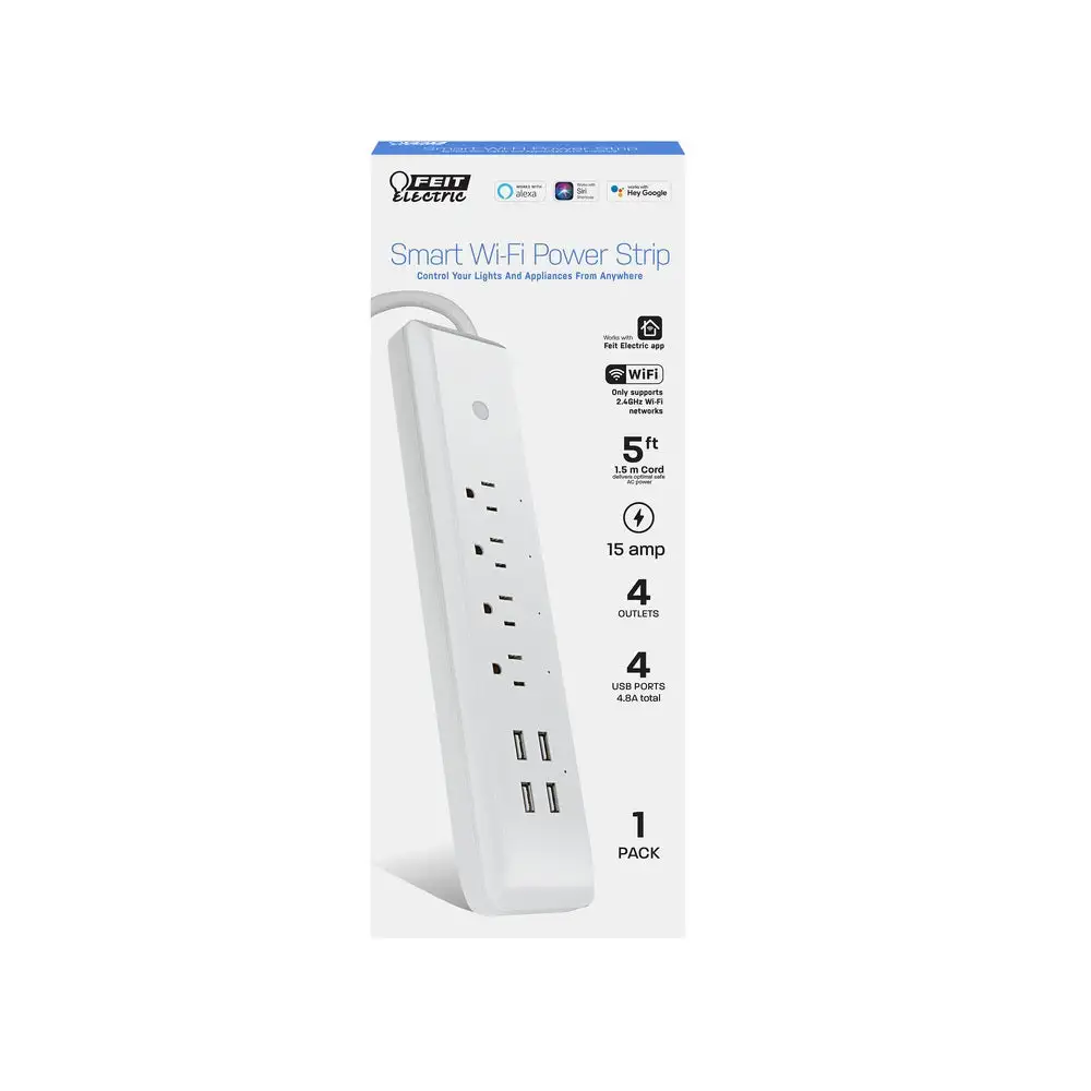 Feit Electric POWERSTRIP/WIFI Wi-Fi Power Strip with USB