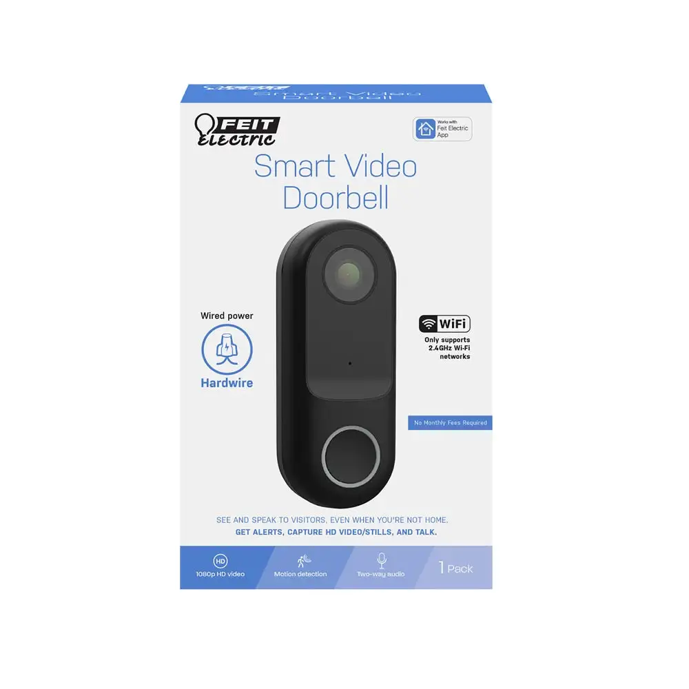 Feit Electric CAM/DOOR/WIFI Wired Smart Video Doorbell