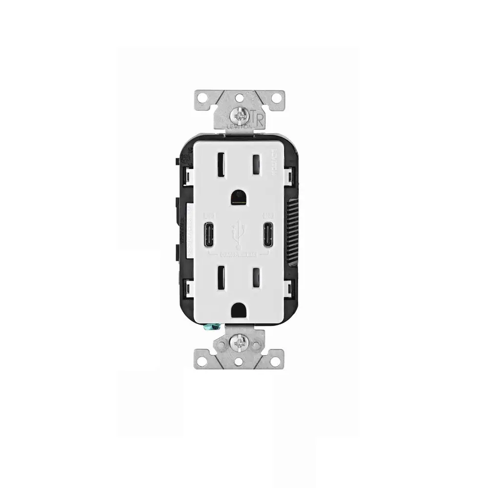 Leviton R02-T5635-0BW Duplex Outlet and USB Charger