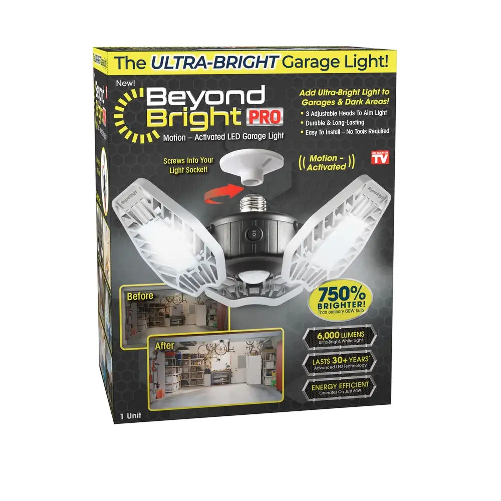 Beyond Bright BEBRPRO-MC4 Motion Activated LED Garage Light