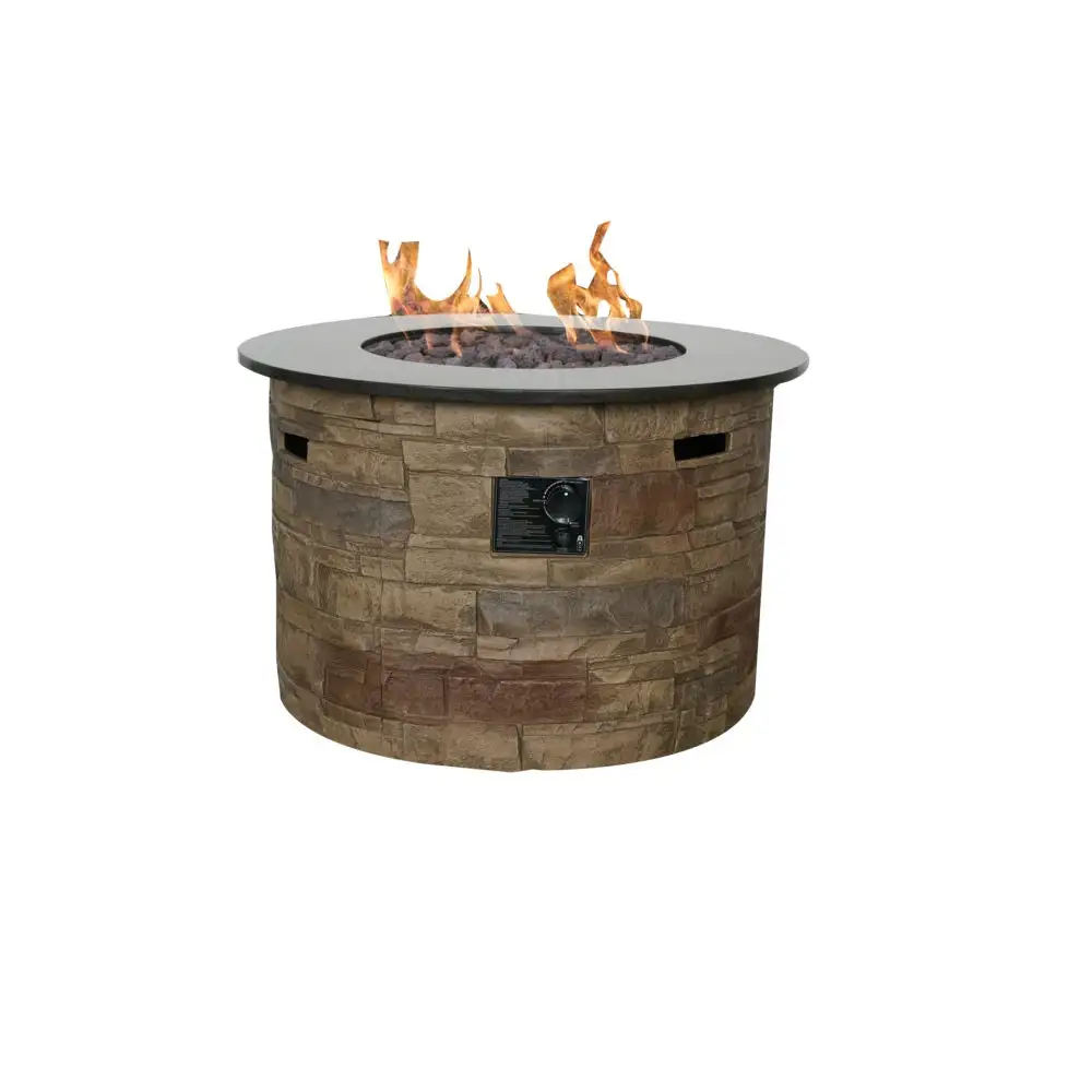 Seasonal Trends 52074 Round Gas Fire Table