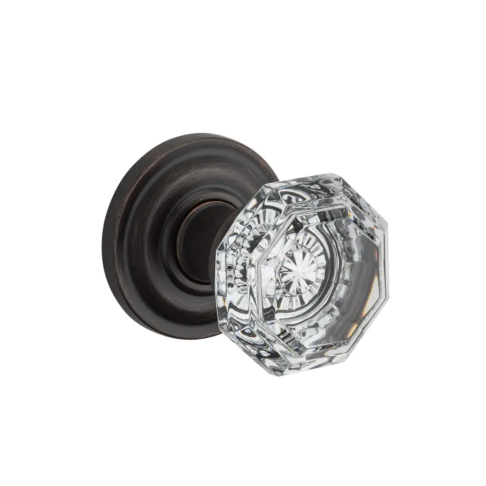 Baldwin PVCRYTRR112 Crystal Round Privacy Knob