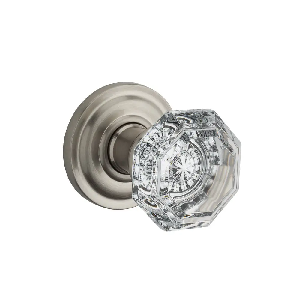 Baldwin PVCRYTRR150 Crystal Round Privacy Knob