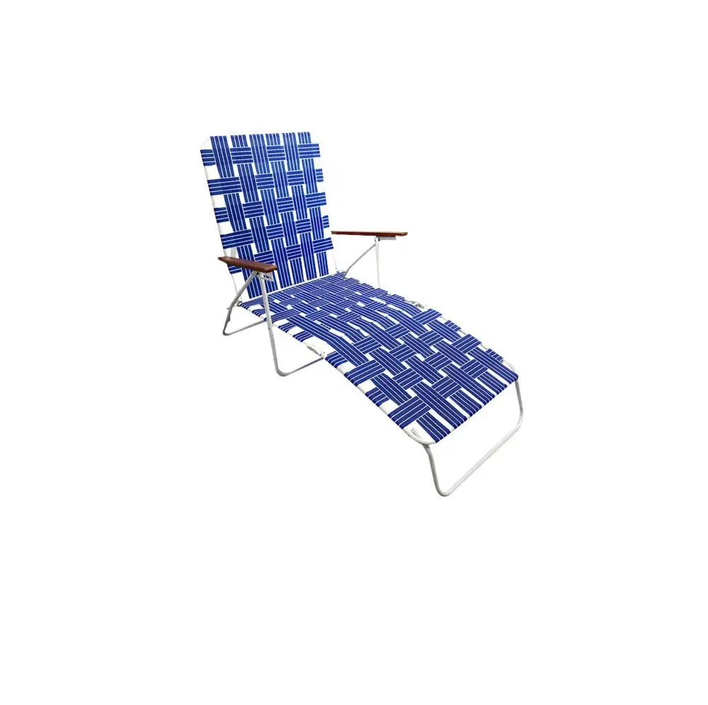 Seasonal Trends AC4012-BLUE Folding Web Lounge Chair