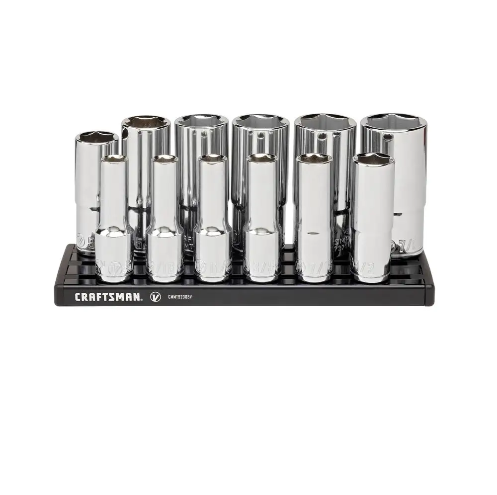 Craftsman CMMT17360V SAE 6 Point Deep Socket Set