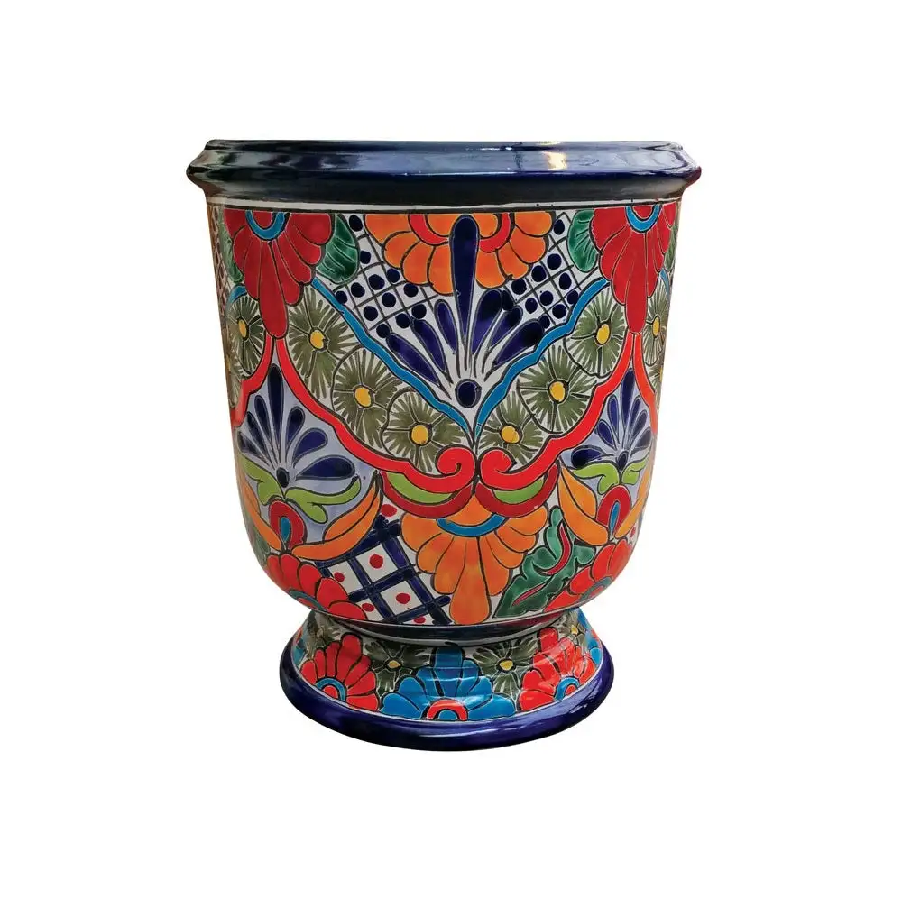 Avera Products APG039170 Ceramic Talavera Tall Planter