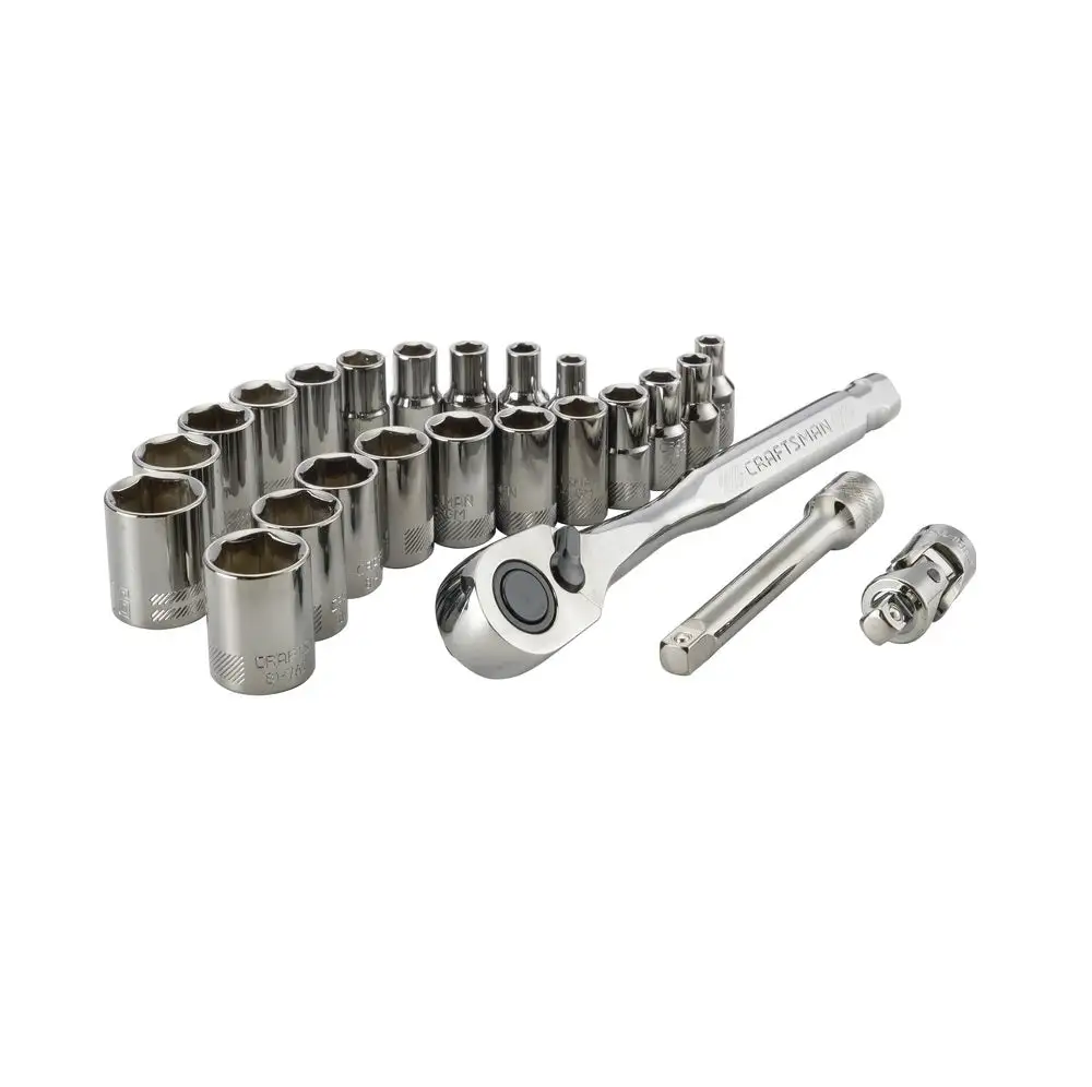 Craftsman CMMT12028 6 Point Socket and Ratchet Set