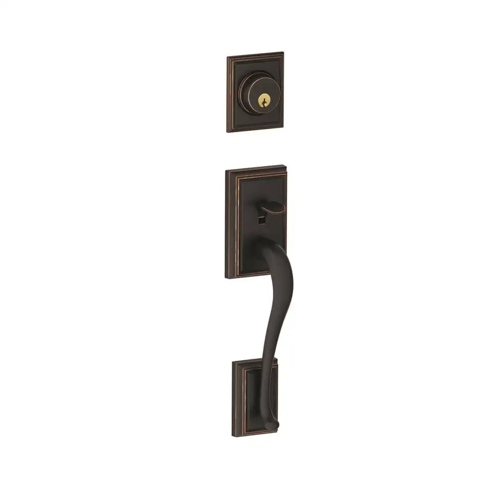 Schlage F58ADD716 Addison Exterior Handleset with Deadbolt