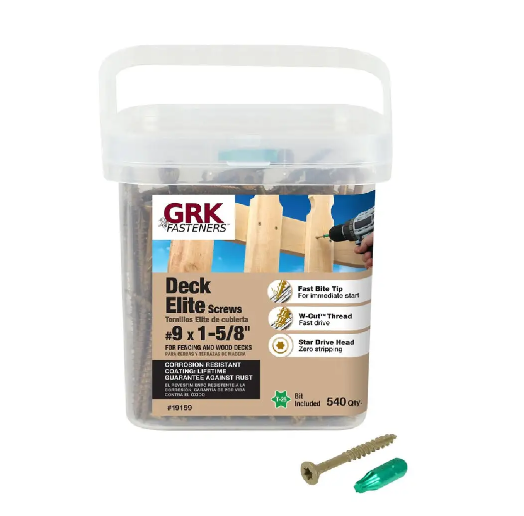 GRK 19159 Deck Elite Star Head Deck Screws