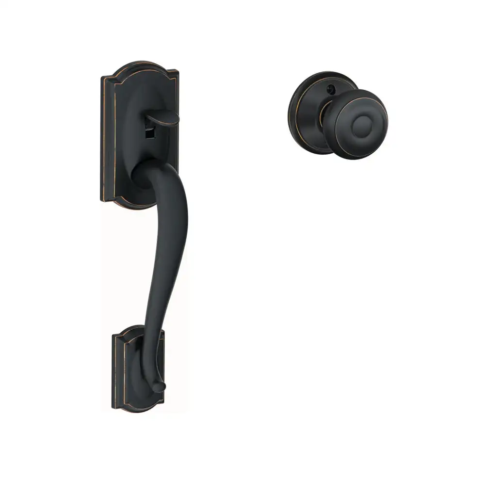 Schlage FE285GCAM716GEO Camelot Entry Knobs