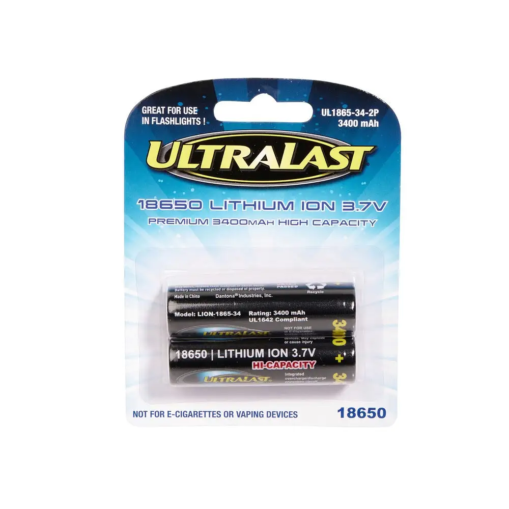 Ultralast UL1865-34-2P Lithium Ion Rechargeable Battery