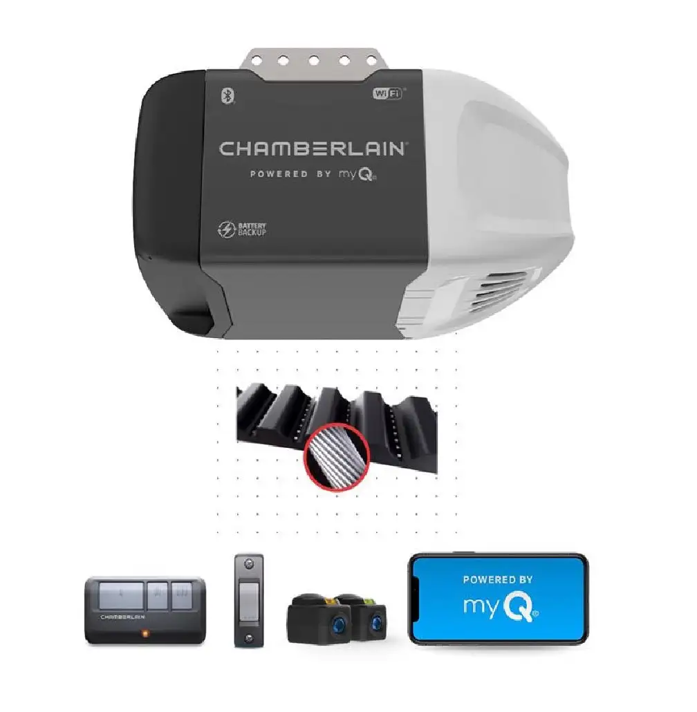 Chamberlain B2202 Belt Drive Smart Garage Door Opener