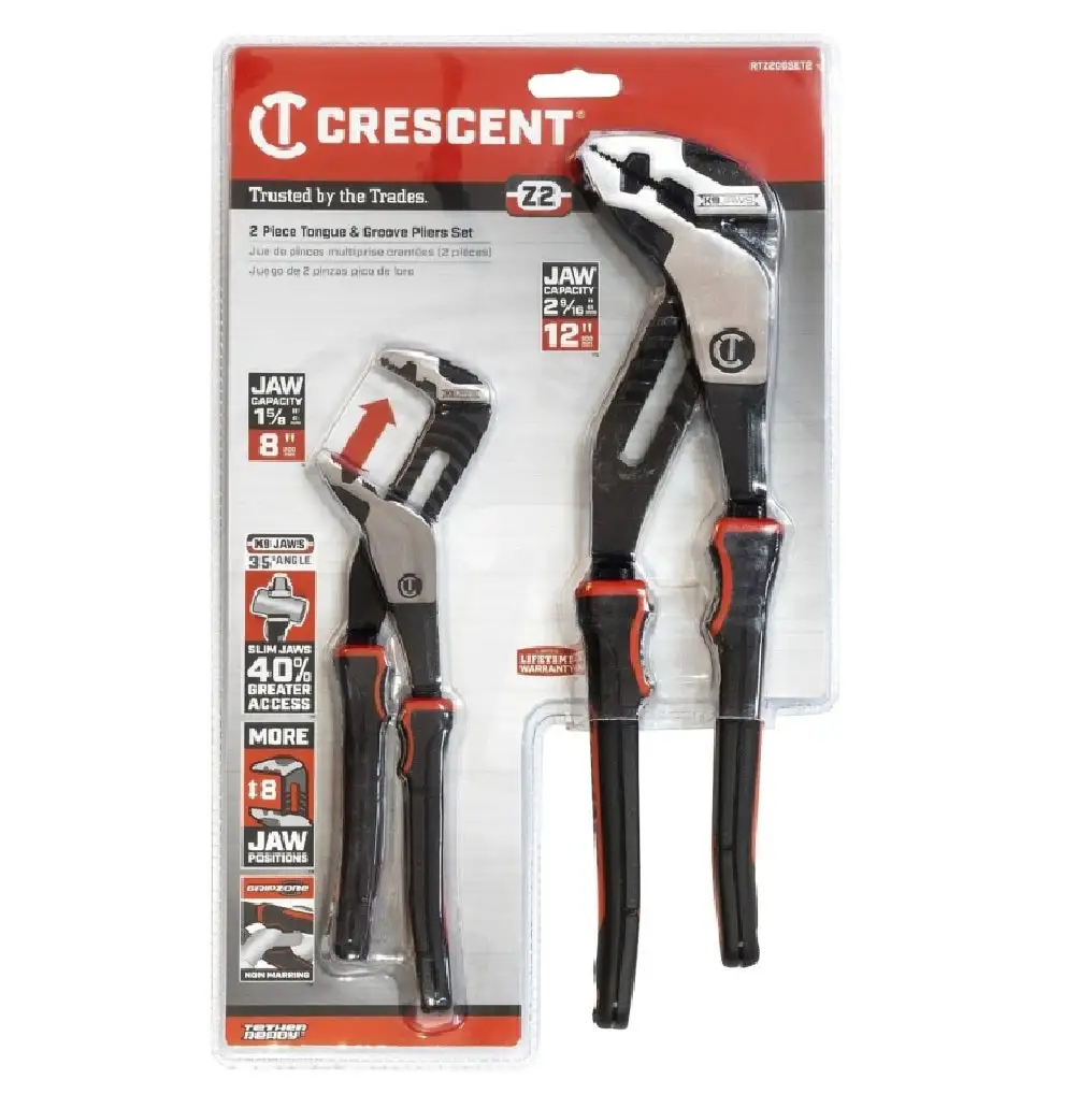 Crescent RTZ2CGSET2 Tongue and Groove Plier Set