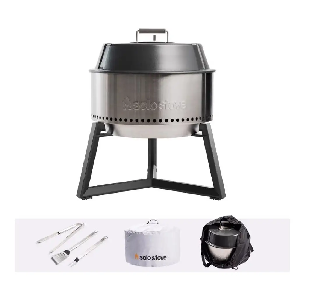 Solo Stove ULT-SSGRILL-22 Charcoal Grill Bundle