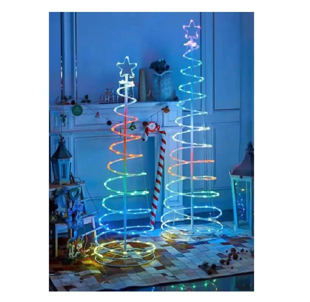 Celebrations RGB4ODTS120A Spiral RGB Ribbon Christmas Tree