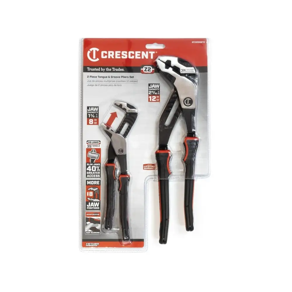 Crescent RTABCGSET3 Tongue and Groove Plier Set