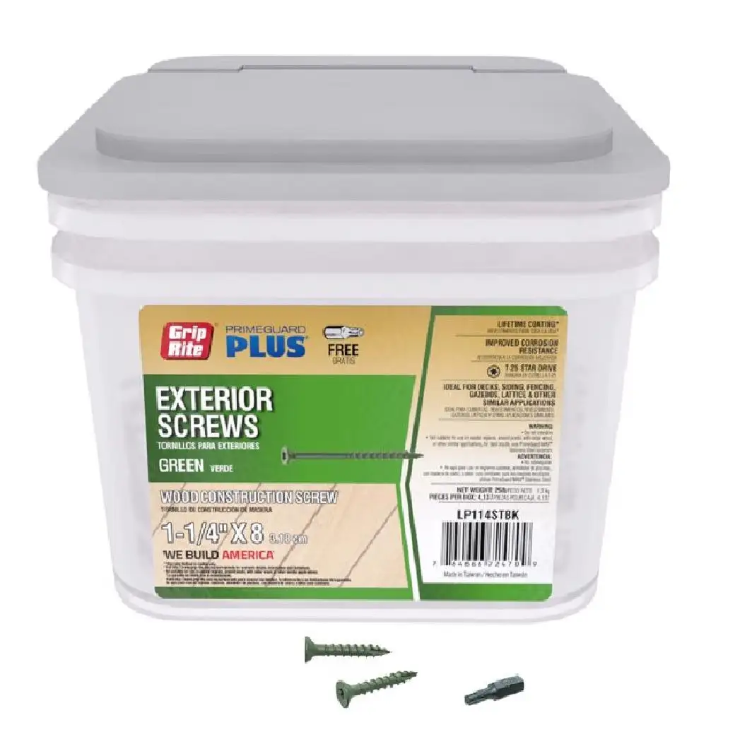 Grip-Rite LP114STBK PrimeGuard Plus Star Deck Screws