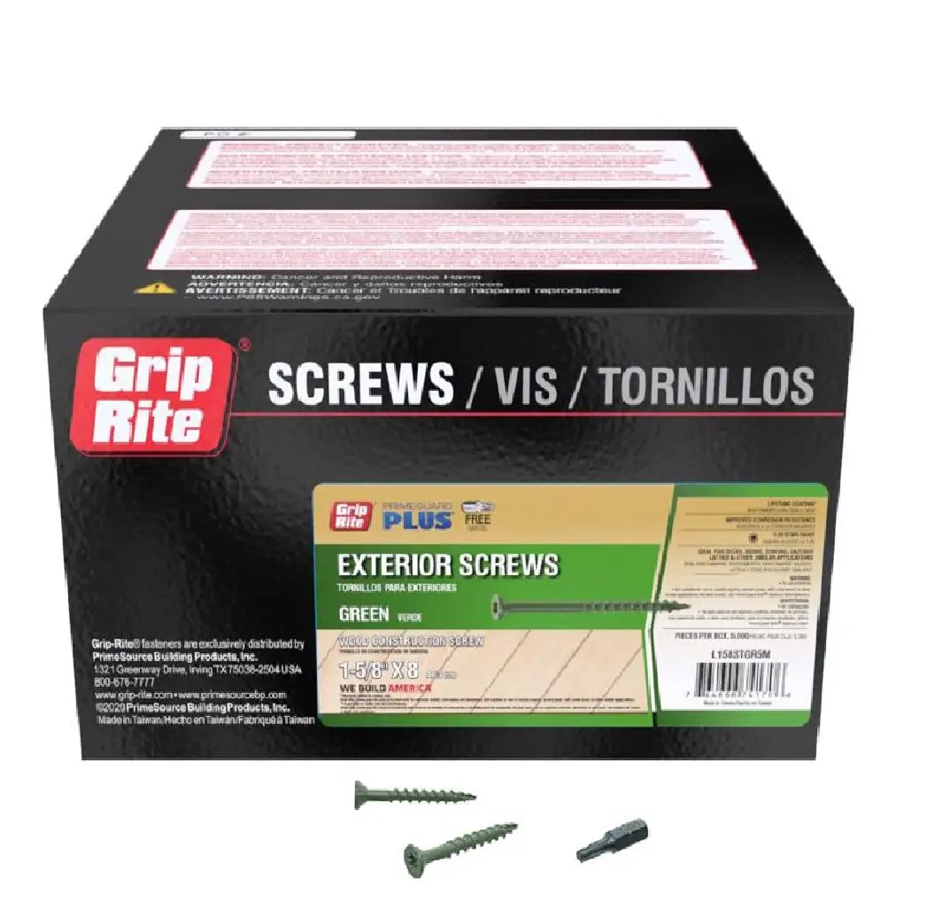 Grip-Rite L158STGR5M PrimeGuard Plus Star Deck Screws