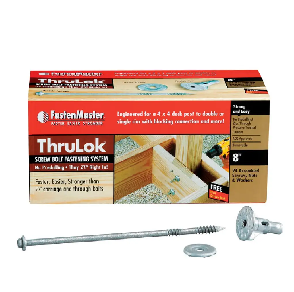 FastenMaster FMTHR008-24 ThruLok Hex Head Screw Kit