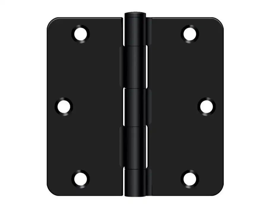 Deltana S35R4BK1B Residential Thickness Radius Hinge