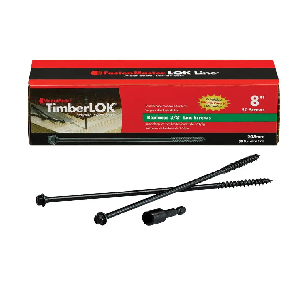 FastenMaster FMTLOK08-50A TimberLOK Structural Wood Screws