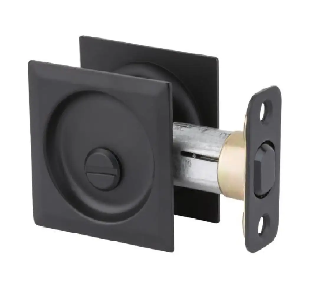 Kwikset 335 SQT 514 Square Privacy Pocket Door Lock