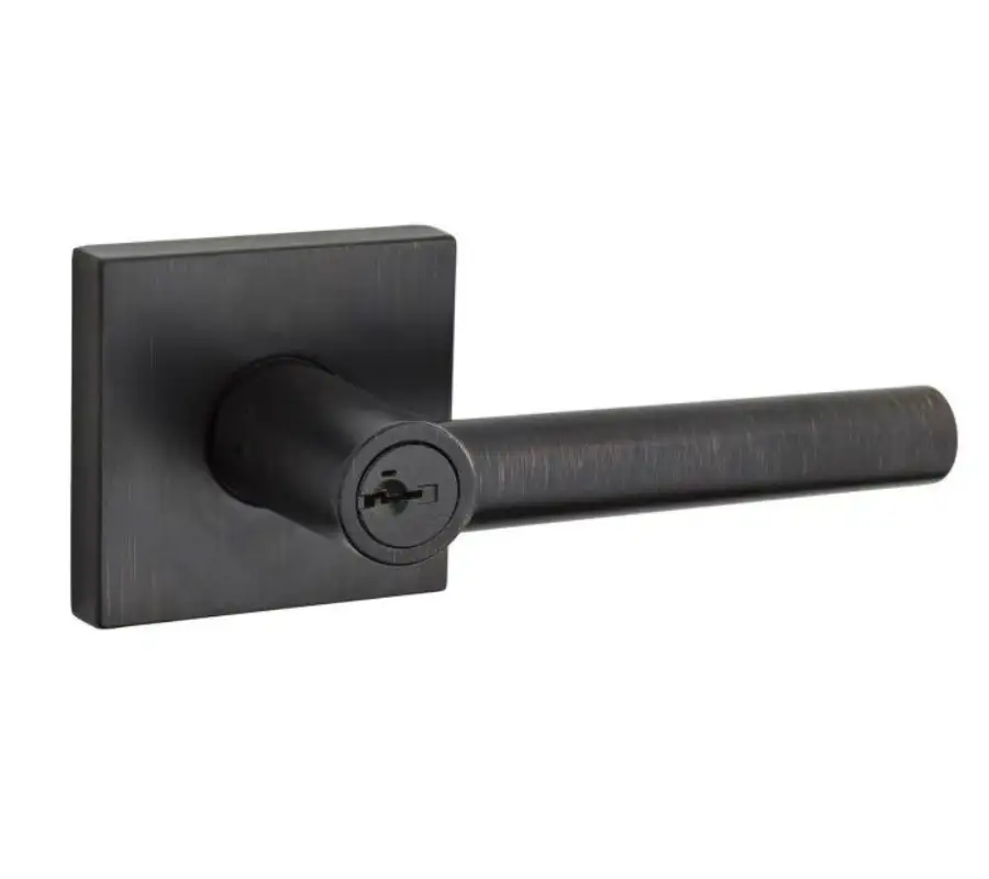 Kwikset 156MILSQT-11PS Milan Square Entry Door Lock