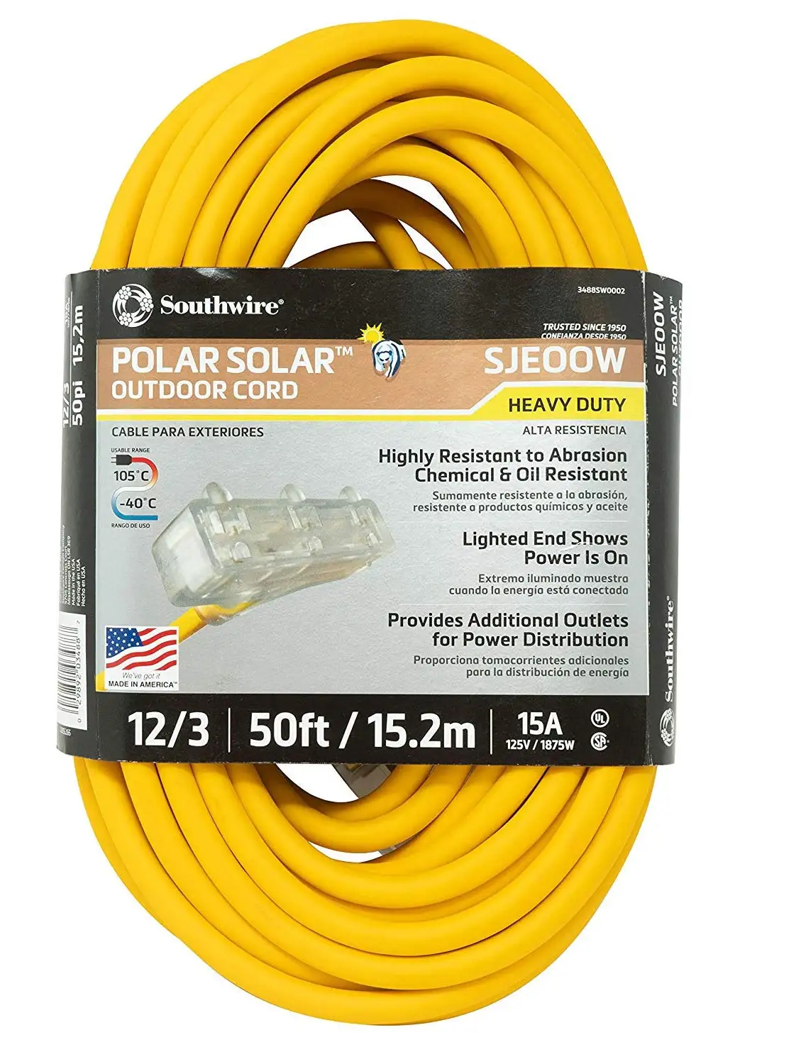 Southwire 3488SW0002 Tri-Source Extension Cord