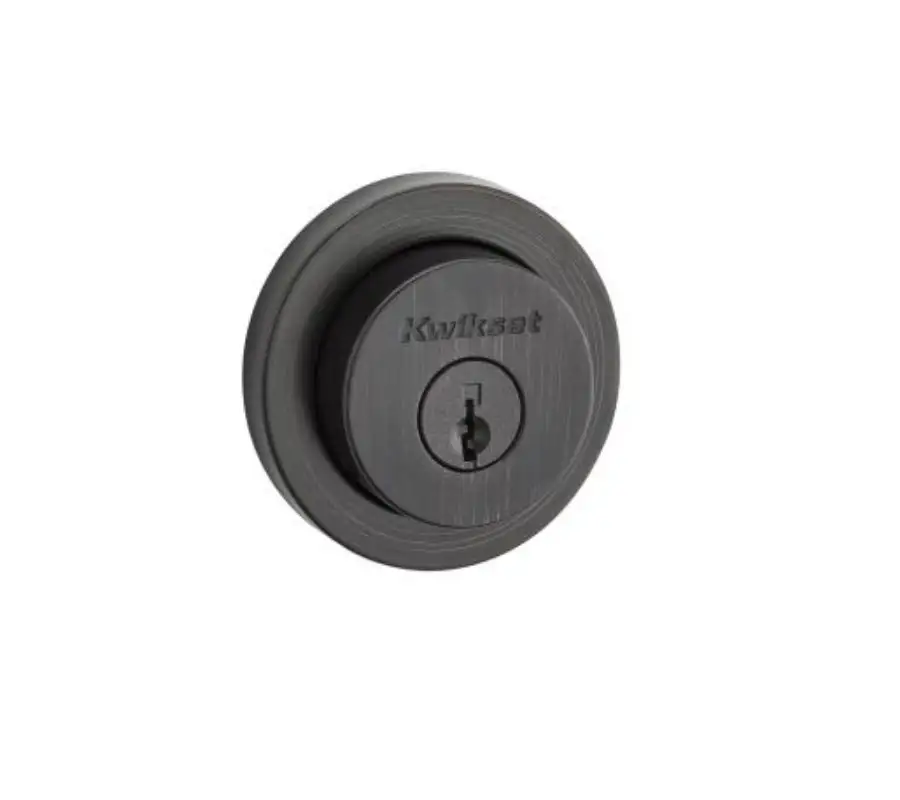 Kwikset 158RDT-11P Milan Round Single Cylinder Deadbolt