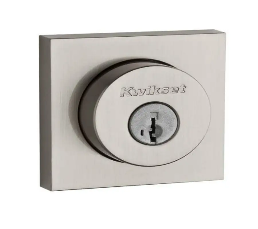 Kwikset 158SQT-15S Halifax Square Single Cylinder Deadbolt