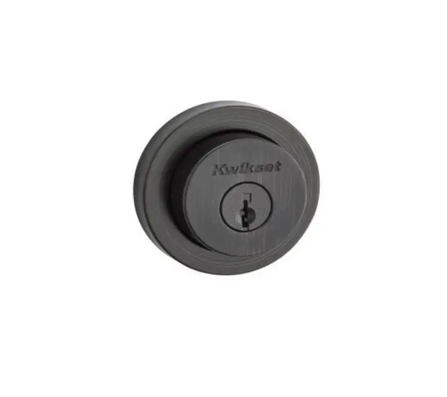 Kwikset 159RDT-11P Milan Round Double Cylinder Deadbolt